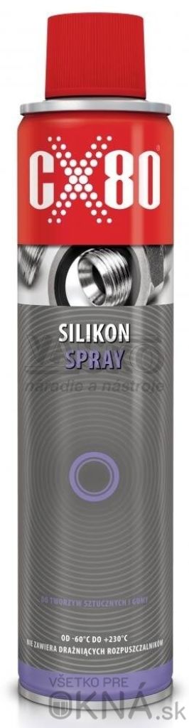 Silikónový sprej na údržbu tesnenia a kovania oken 300 ml Silikónový sprej 300 ml