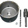 Príklepová vŕtacia korunka priemer 100mm so stopkou 110mm SDS + Závit adaptér / korunka M22