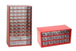MARS - set skriniek 6744C + 6740C - červená Kvalitné a odolné skrinky Mars