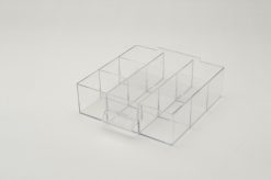 MARS - krabička stredná s prepážkami G 50 x 163 x 163 mm. Náhradný diel k poradovým skriniam radu 78. Krabička je rozdelená do 9 častí pomocou pevných prepážok.