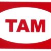Znak "TAM" 80x40mm - samolepka Samolepiace bezpečnostné tabuľka formátu 80x40 mm