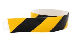 Bezpečnostný pás žlto / čierny normový 980x60mm - samolepka Samolepiace bezpečnostné tabuľka formátu 980x60 mm
