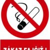 Zákaz fajčiť! 210x297mm - plastová tabuľka Plastová bezpečnostná tabuľka formátu 210x297 mm