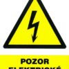 Pozor elektrické ZARIADENIE 105x148mm - samolepka Samolepiace bezpečnostné tabuľka formátu 105x148 mm