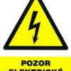 Pozor elektrické ZARIADENIE 105x148mm - samolepka Samolepiace bezpečnostné tabuľka formátu 105x148 mm