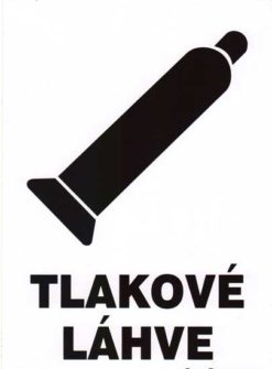 Tlakové fľaše - biela tabuľka plast A5