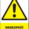 Nebezpečenstvo úrazu - plastová tabuľka A4
