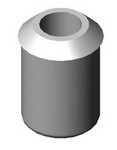 Zaisťovací gombík rebríčka žaluzie do spodného profilu BIELY / 1 ks