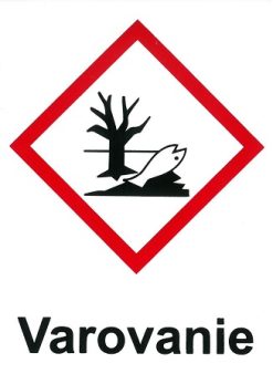 Nebezpečný pre životné prostredie - Varovanie 105x148mm - samolepka Samolepiace bezpečnostné tabuľka formátu 105x148 mm