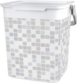 Koš KIS Chic Mosaic sivý